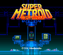 Super Metroid Cliffhanger (easy version) Title Screen